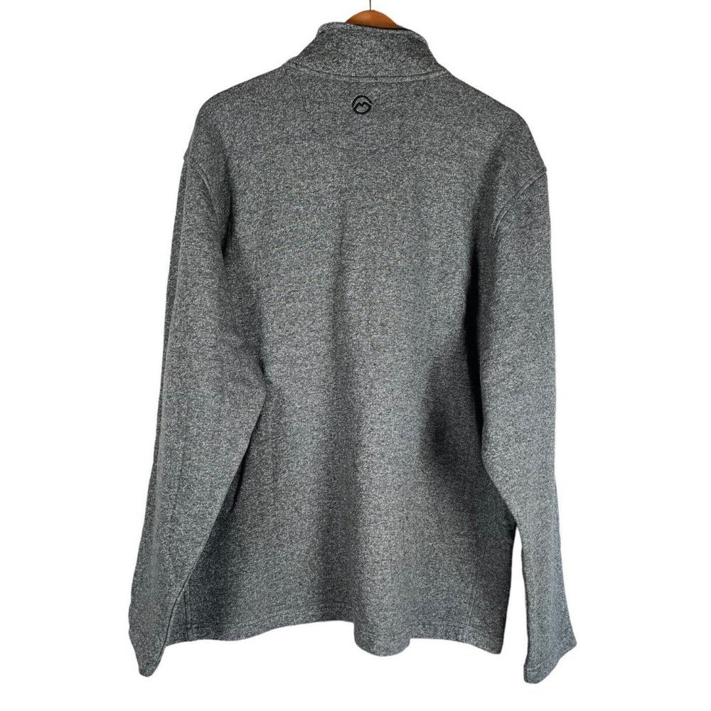 MAGELLAN Sz XL Mens Outdoor Gray Quarter Zip Pullover Classic Fit Stretch - Picture 4 of 11